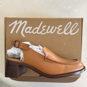 Brand New Madewell Slingback Heeled Loafers Size 8